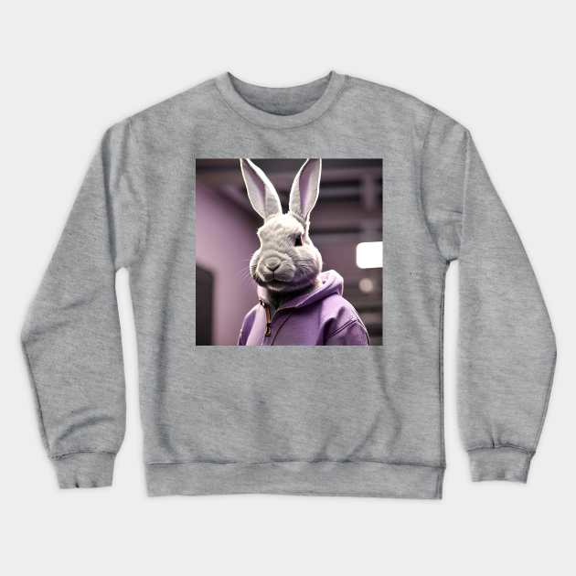 #Web3Kend Polygon Rabbit #19 Crewneck Sweatshirt by #Web3Kend